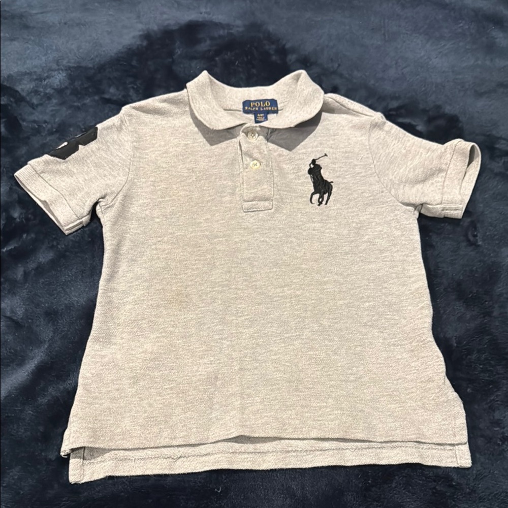Polo by Ralph Lauren Kids Gray Classic Polo Shirt.. SIZE 4/4T